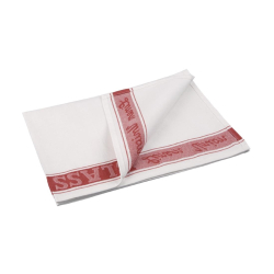 Essuie-verres Vogue rouges...