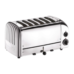 Grille-pain 6 fentes inox -...