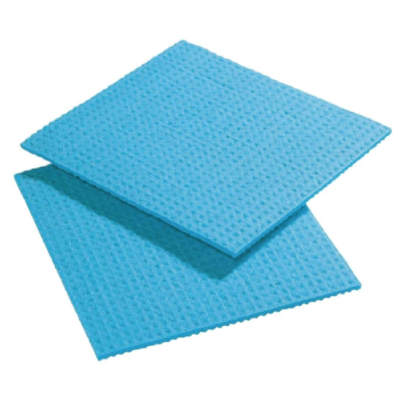 Chiffons de Nettoyage Spongyl Bleus - Absorption &Eacute;lev&eacute;e - R&eacute;f. F957 - Materiel Horeca