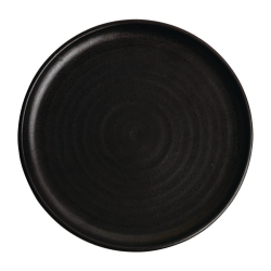 Assiettes plates noir mat...