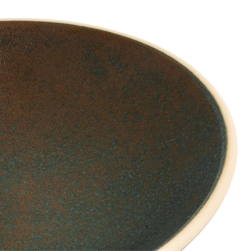 Assiettes creuses vert bronze Olympia Canvas 20 cm - Contenance 25cl - FA326 - Olympia