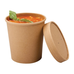Bols &agrave; soupe kraft 450ml...