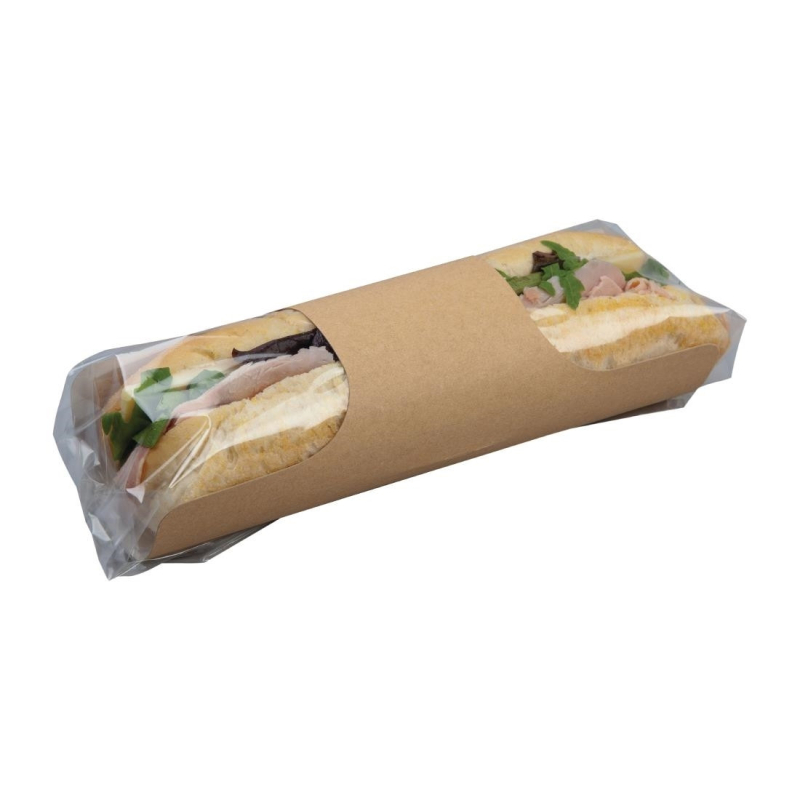 Colpac Clasp Clip recycleerbare kraft baguette zakjes (pak van 500)