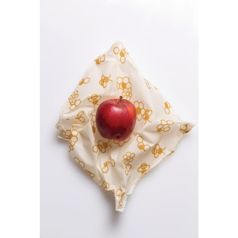 Bijenwas Voedselverpakking Bladeren Nuts Maat S (set van 10) - 120g - 250(H) x 280(L) x 0,3(P)mm - Materiel Horeca
