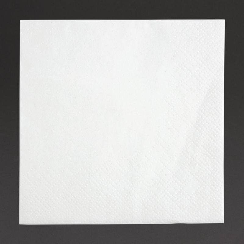 Fiesta 240mm wit 2 ply 1/4 vouw cocktail servetten (pak van 4000)