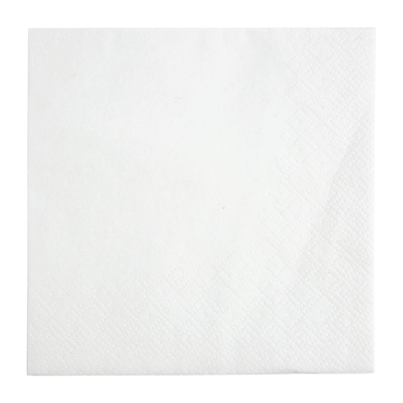 Fiesta 240mm wit 2 ply 1/4 vouw cocktail servetten (pak van 4000)