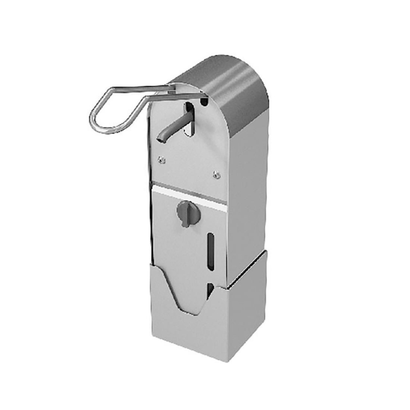 Support de d&eacute;sinfection des mains &agrave; commande au coude - Hauteur 1400mm - FN987 - Geen Merk