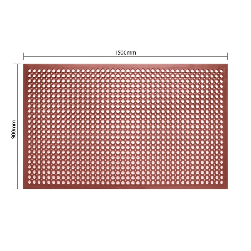 Jantex antivermoeidheidsmat rubber rood