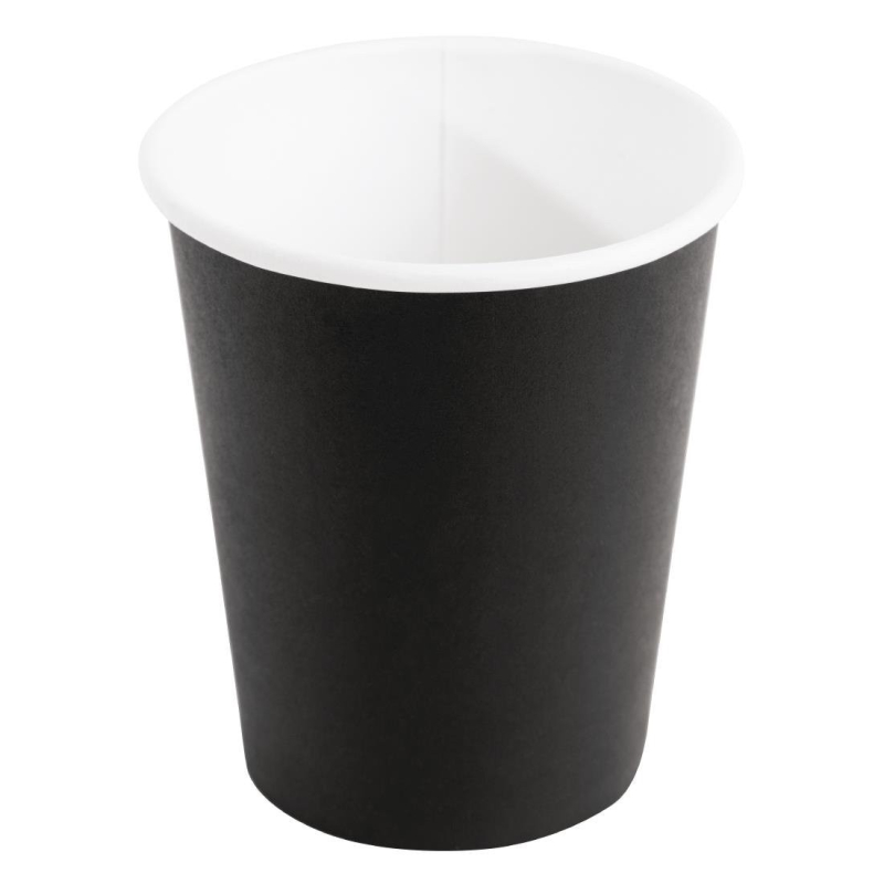 Wegwerpbekers voor warme dranken zwart 225 x 1000 ml - Fiesta - GF040