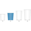 Wegwerpbekers voor warme dranken zwart 225 x 1000 ml - Fiesta - GF040