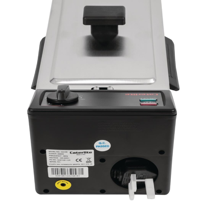 Elektrische tafelfriteuse Caterlite - 3,5L licht gebruik - GG198 - Caterlite
