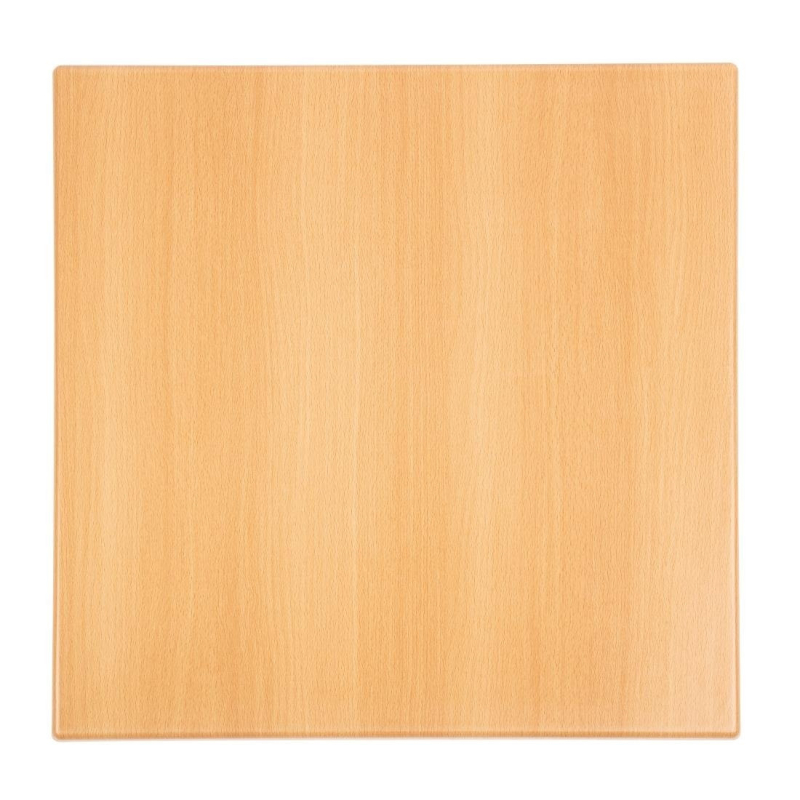 Tafelblad vierkant Bolero beukeneffect 600mm - Gastronoble - GG634