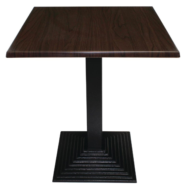 Vierkant tafelblad Bolero donkerbruin 700mm - Gastronoble - GG639