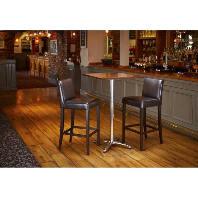 Vierkant tafelblad Bolero donkerbruin 700mm - Gastronoble - GG639
