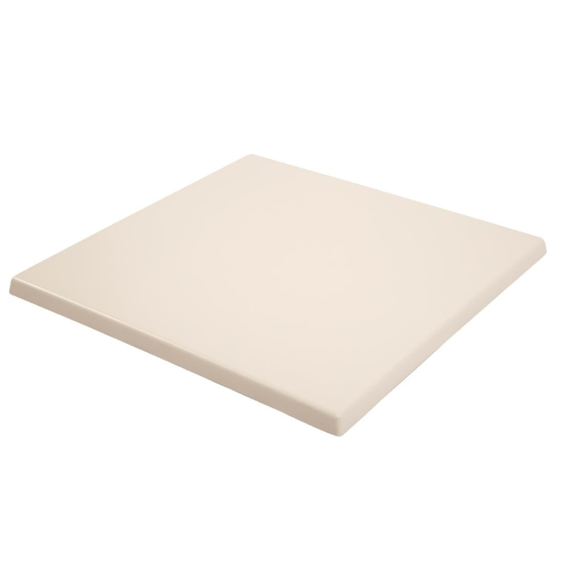 Tafelblad vierkant Bolero gebroken wit 600mm - Gastronoble - GG637