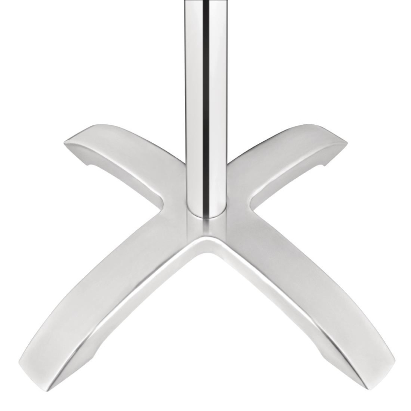 Tafelstandaard 4-poten Bolero geborsteld aluminium - Gastronoble - GG660