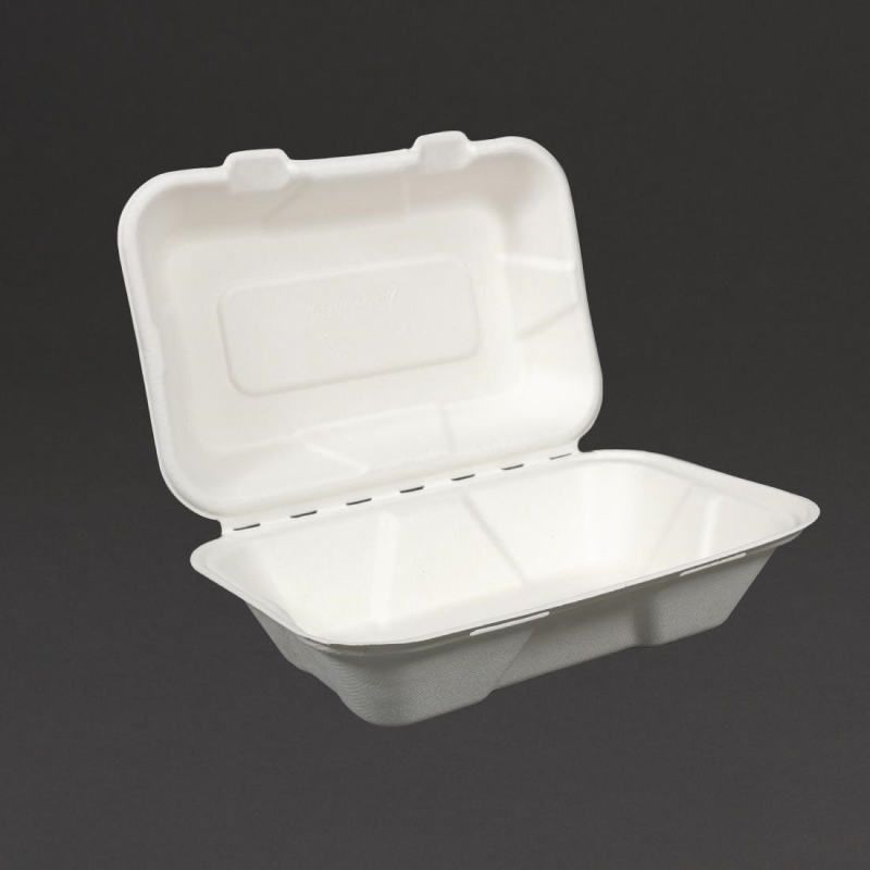 Bo&icirc;tes repas compostables Vegware 228mm - Durabilit&eacute; Renforc&eacute;e - GH026 - Vegware