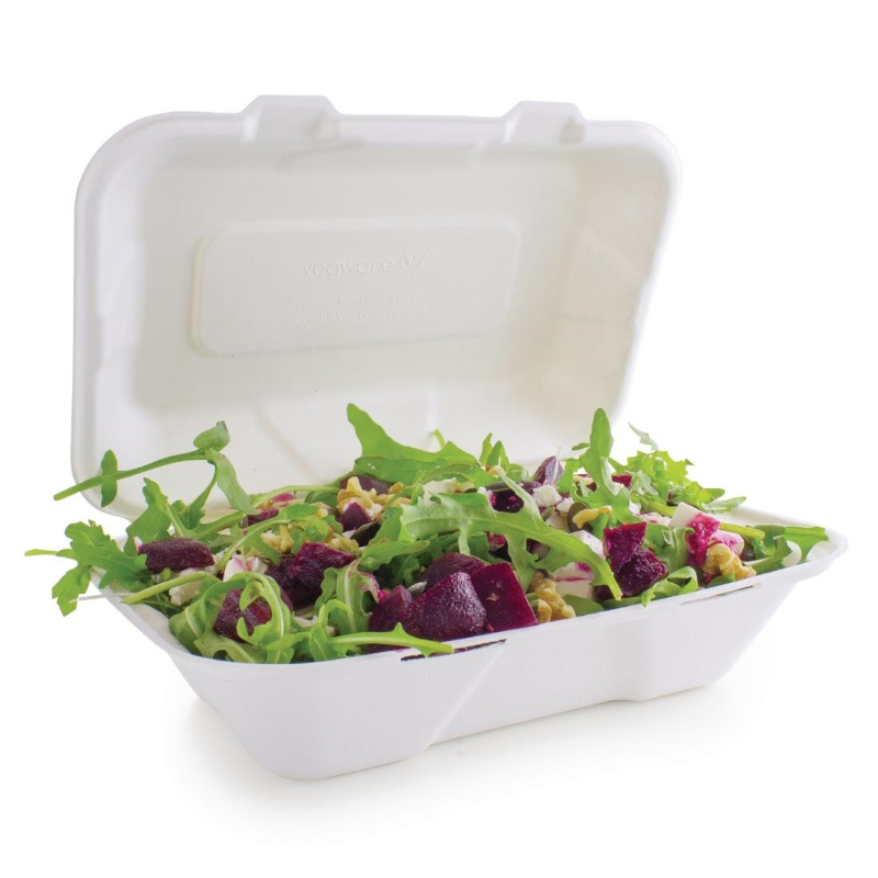 Bo&icirc;tes repas compostables Vegware 228mm - Durabilit&eacute; Renforc&eacute;e - GH026 - Vegware
