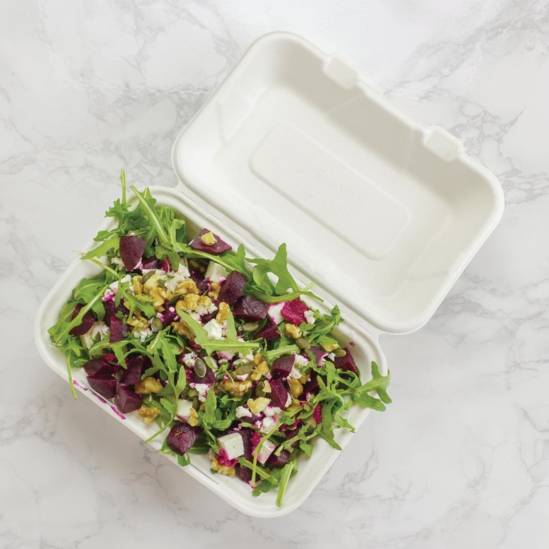 Bo&icirc;tes repas compostables Vegware 228mm - Durabilit&eacute; Renforc&eacute;e - GH026 - Vegware
