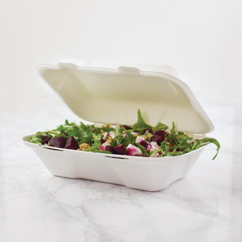 Bo&icirc;tes repas compostables Vegware 228mm - Durabilit&eacute; Renforc&eacute;e - GH026 - Vegware
