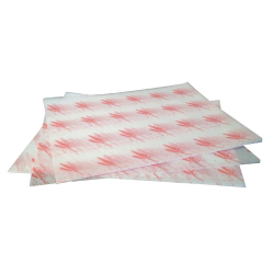Rode hamburger wrappers