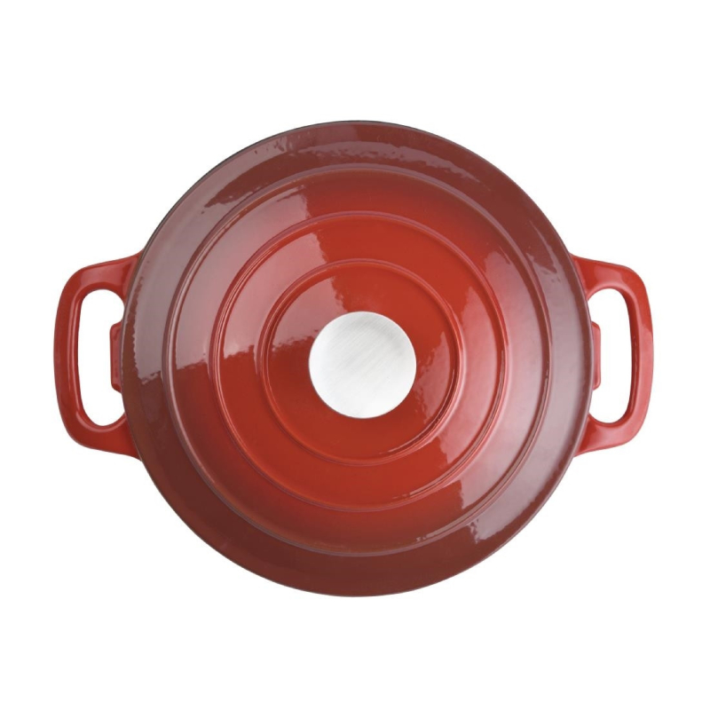 Rode ronde braadpan Vogue