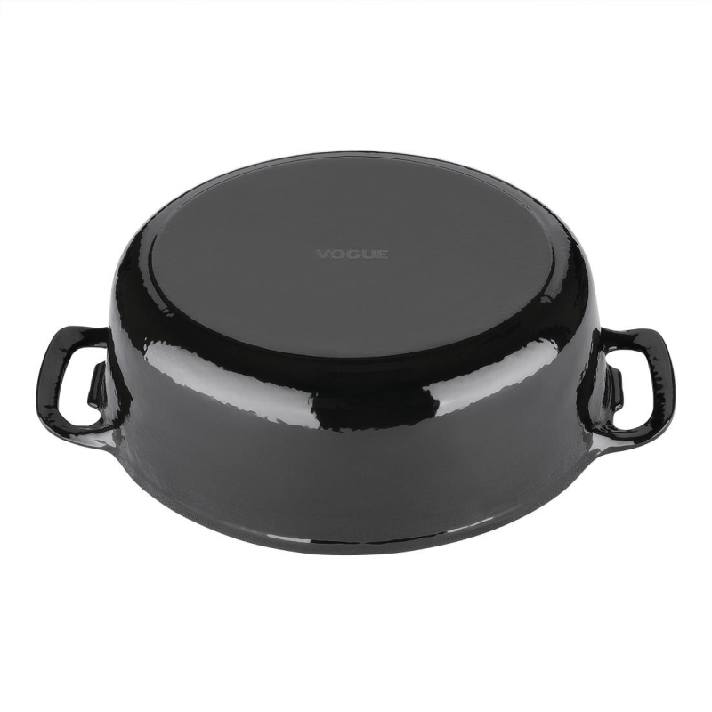 Vogue zwarte ovale braadpan 5L