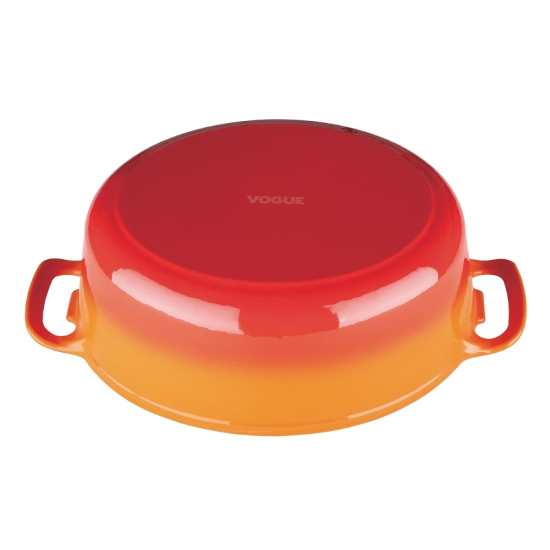 Grote oranje ovale braadpan Vogue
