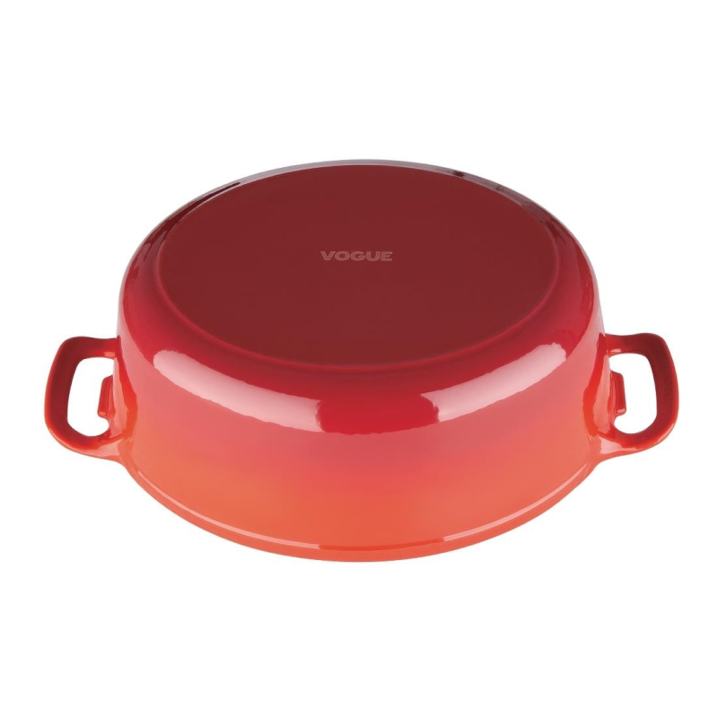 Grote rode ovale braadpan Vogue