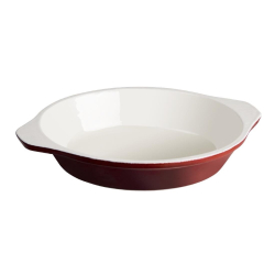 Rode ronde gratinschotel Vogue