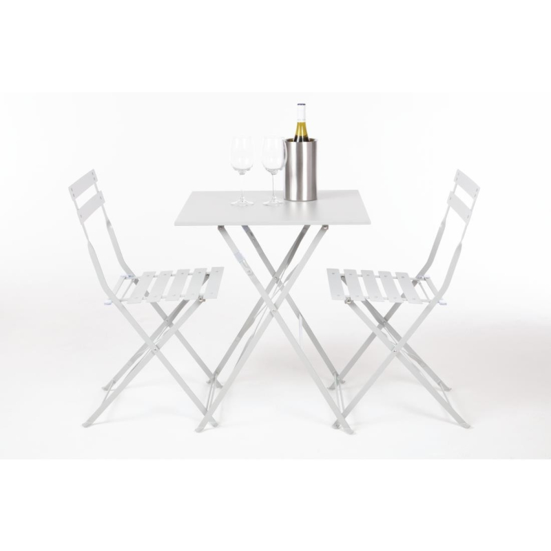 Chaise de terrasse en acier gris - Confort & Durabilit&eacute; - GH551 - Bolero