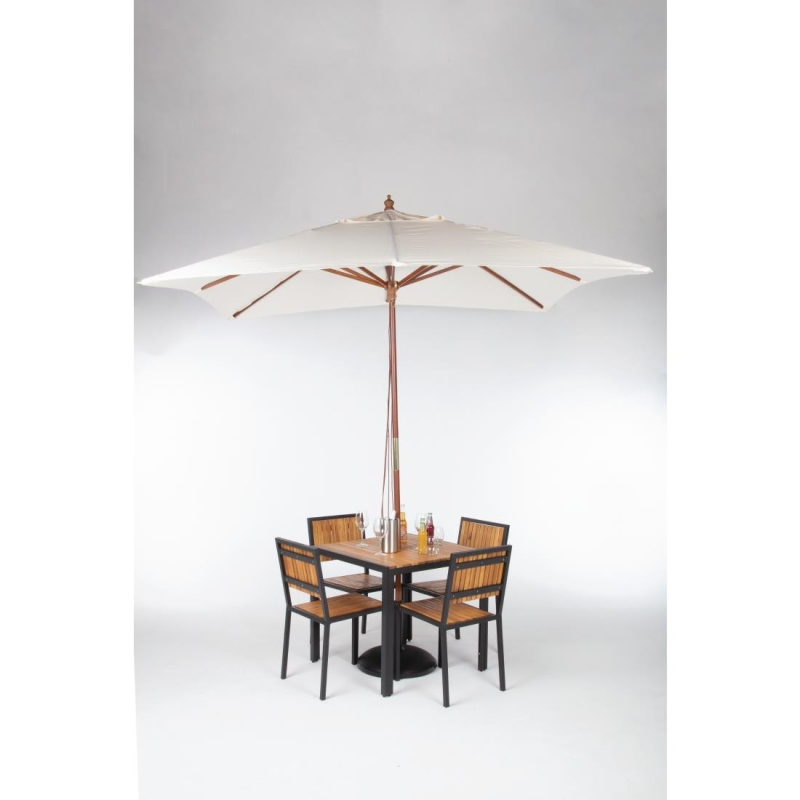 Vierkante parasol 2,5 m ecru - Bolero - GH988
