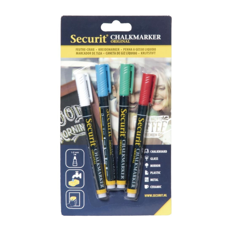 Assortiment Securit vloeibare krijtmarkers