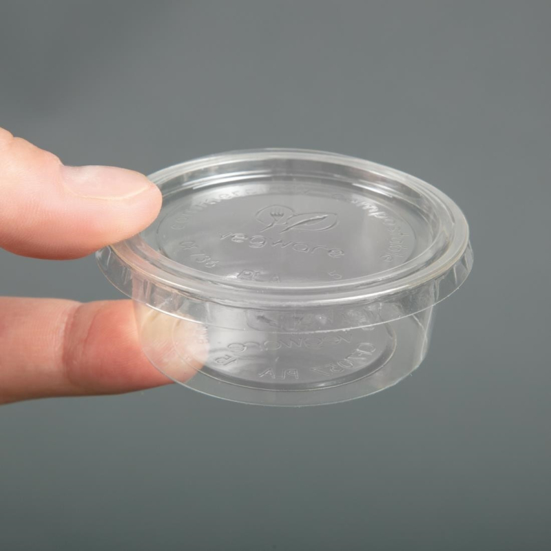 Pots &agrave; sauce 57 ml compostables Vegware GK103 - Lot de 2000