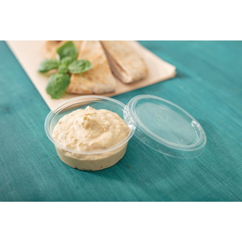 Pots &agrave; sauce 57 ml compostables Vegware GK103 - Lot de 2000