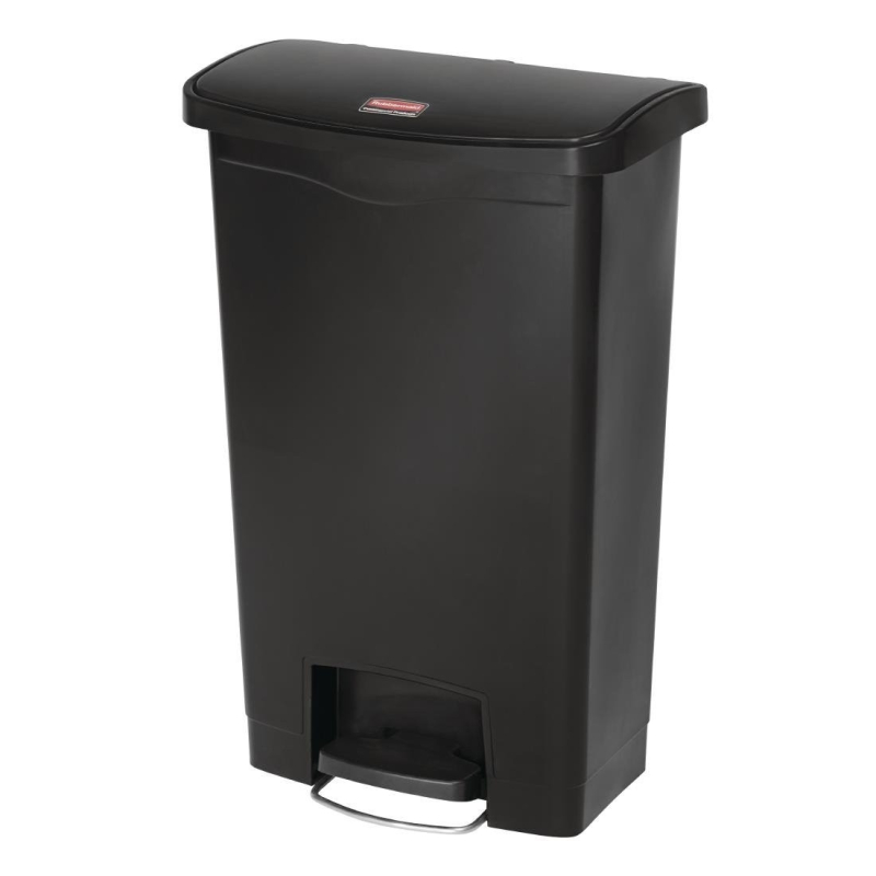 Rubbermaid Slim Jim pedaalemmer voor, zwart 50L
