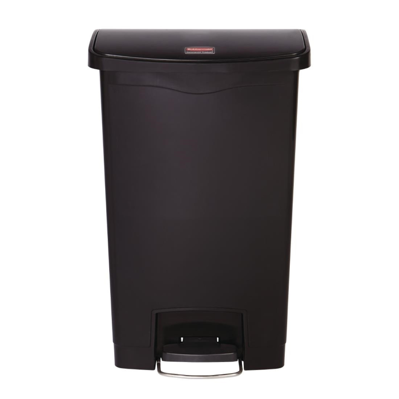 Rubbermaid Slim Jim pedaalemmer voor, zwart 50L