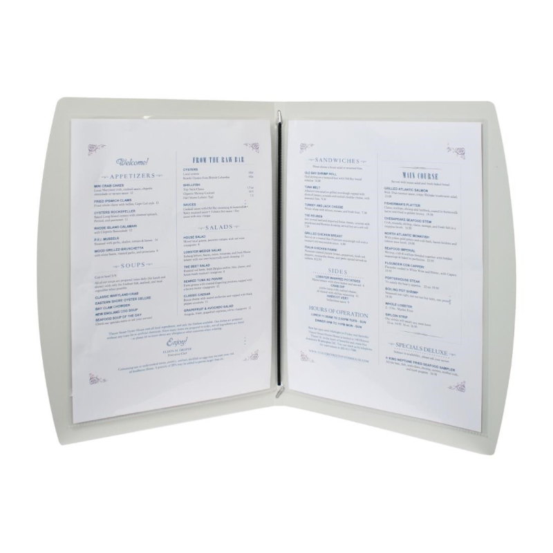 Rio Securit&reg; A4 zwarte menu cover