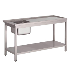 Voorspoeltafel links -...