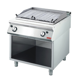Grillade pierre de lave gaz...