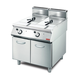Gasfriteuse dubbele bak 2x 13L - Professionele prestaties -&hellip;