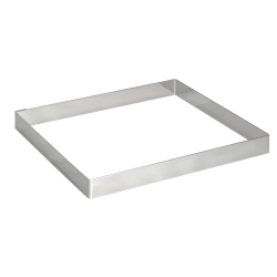 Cercle &agrave; tarte carr&eacute; inox - De Buyer - 200 x 20mm - GM387