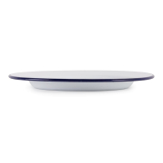 Ge&euml;mailleerd stalen bord 245 mm set van 6 - Olympia - GM512