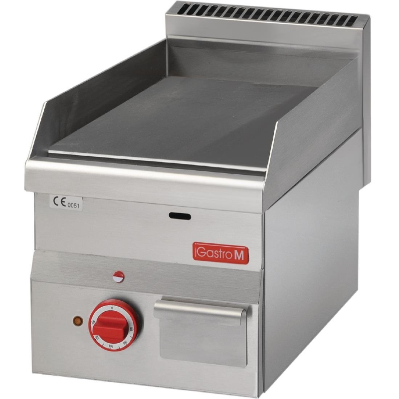 Fry top &eacute;lectrique plaque lisse - 300x600x280mm - R&eacute;f. GN021 - Gastro-M