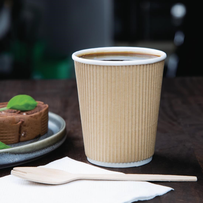 50 Gobelets En Carton Pour Boissons Chaudes - Paroi Simple 120 Ml, Idéal Pour Café à Emporter, Restaurants Et événements