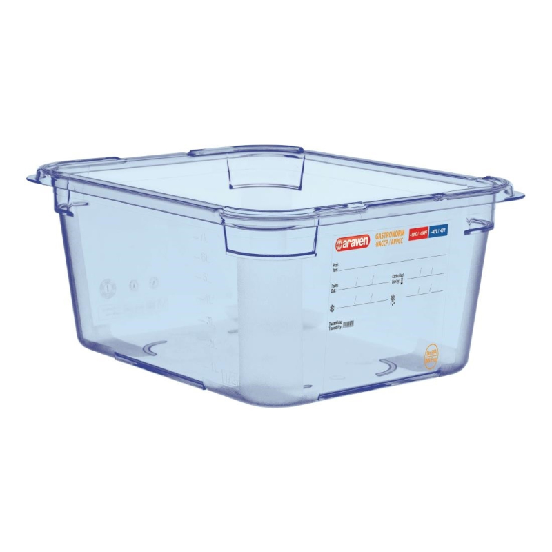 Hermitisch sluitende blauwe ABS-doos zonder BPA Araven GN1/2 150mm - Gastronoble - GP585