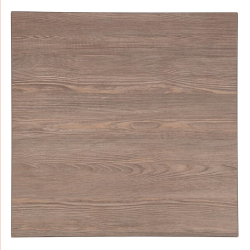 Plateau de table carré Bolero 600mm effet bois gris