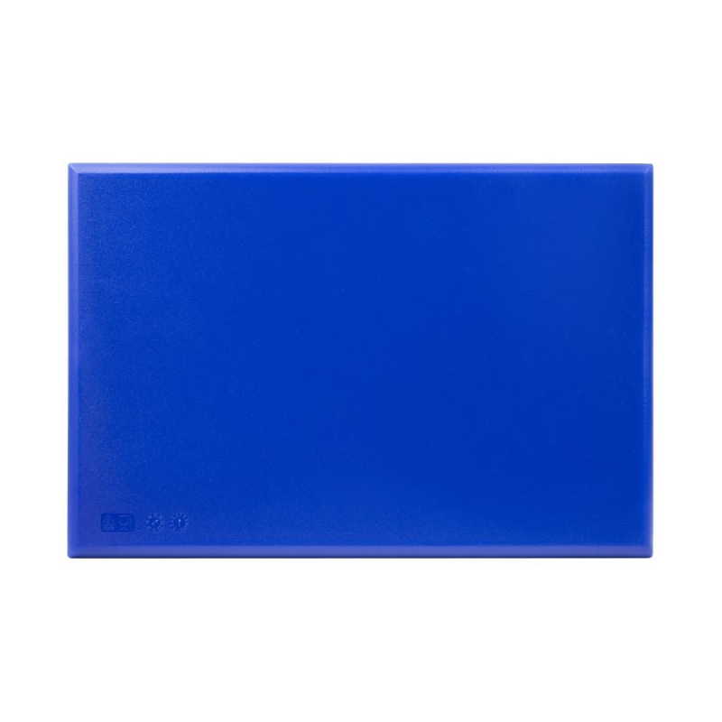 Planche &agrave; d&eacute;couper &eacute;paisse haute densit&eacute; Hygiplas bleue - 25x450x300mm - R&eacute;f. J036 - Hygiplas