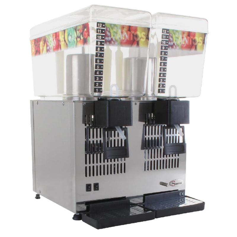Santos gekoelde drankautomaat 2x 12L