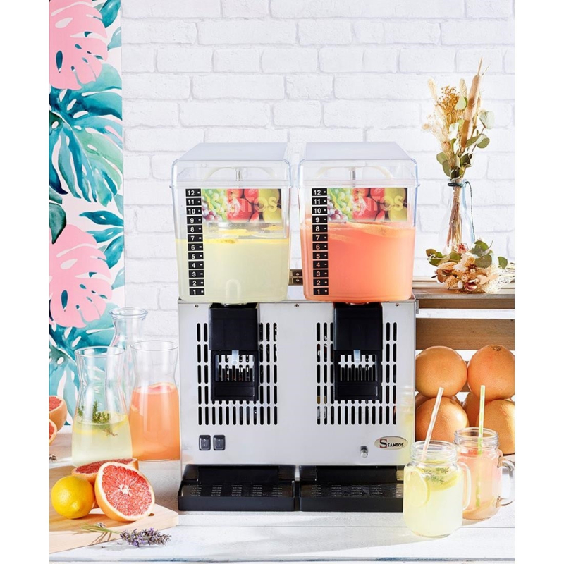 Santos gekoelde drankautomaat 2x 12L